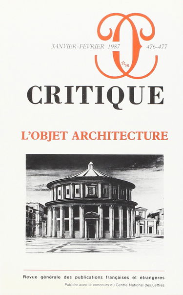 Critique, n° 142. L'Objet architecture