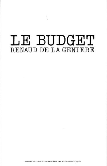 Le Budget