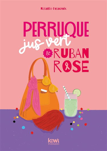 Perruque, jus vert & ruban rose