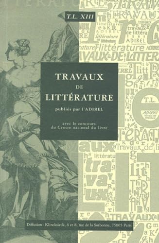 Travaux de littérature, n° 13