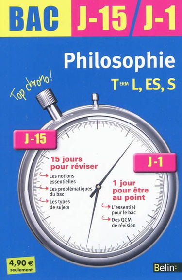 Philosophie, terminale L, ES, S