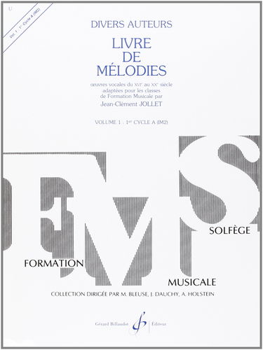 Livre de Melodies Volume 1