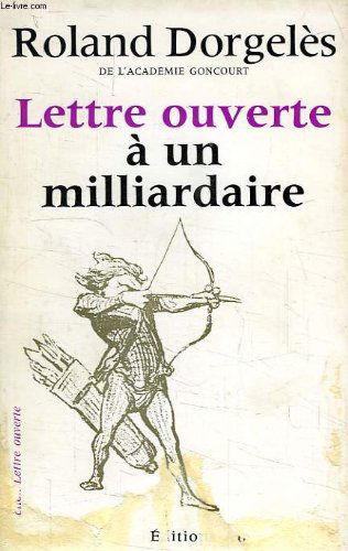 Lettre ouverte à un milliardaire