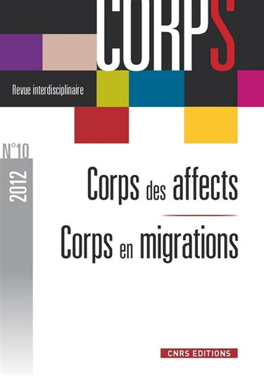 Couverture de Corps, n° 10. Corps des affects