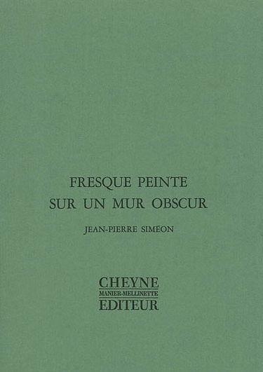 Fresque peinte sur un mur obscur