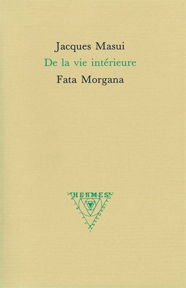De la vie intérieure