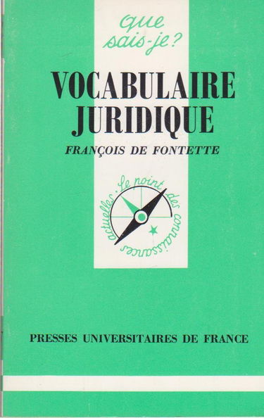 Vocabulaire juridique