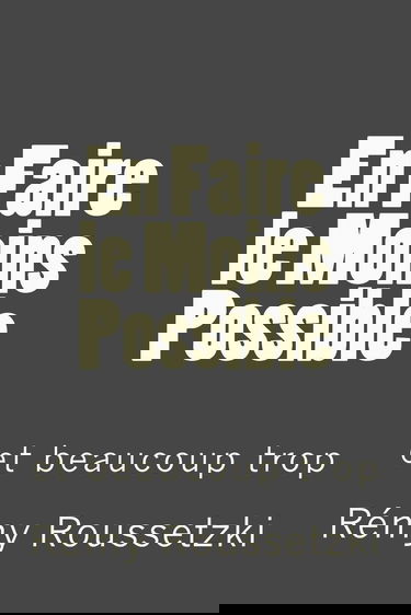 En Faire le Moins Possible: Quand je travaillais dans le Sud du Bronx