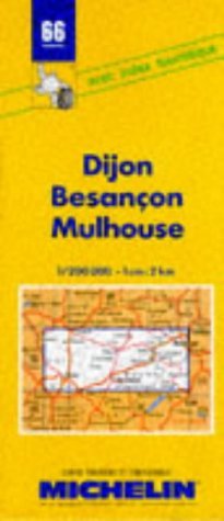 Couverture de Carte routière : Dijon - Besançon - Mulhouse, 66, 1/200000