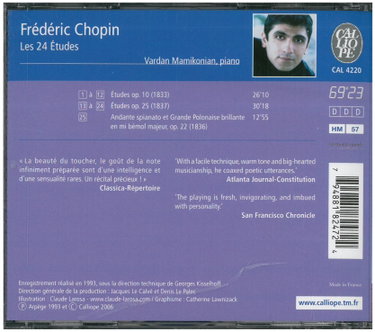 Couverture de Les 24 OP.10-etudes OP.25 [Import]