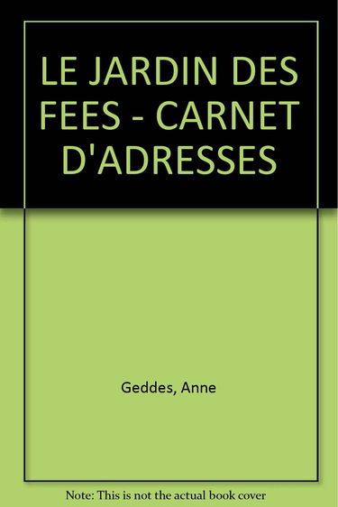 Carnet d'adresses "Le Jardin des fées"