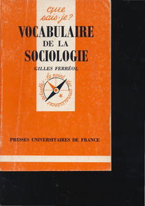 Vocabulaire de la sociologie