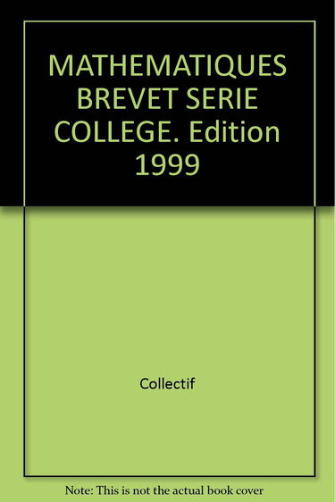Annales 1999, mathématiques brevet sujets et corrigés, numéro 11