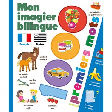 Couverture de Mon imagier bilingue français-breton : 1.000 premiers mots par Piccolia