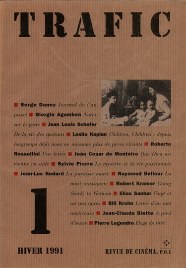 Trafic, n° 1