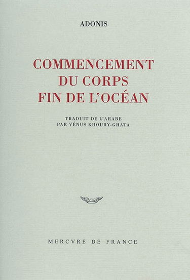 Commencement du corps, fin de l'océan