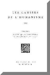 Les cahiers de l'humanisme. Vol. 1. La poétique de Jean Second et son influence au XVIe siècle : actes du colloque de l'Ecole normale supérieure, 6-7 février 1998