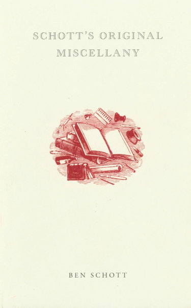 Couverture de Schott's Original Miscellany