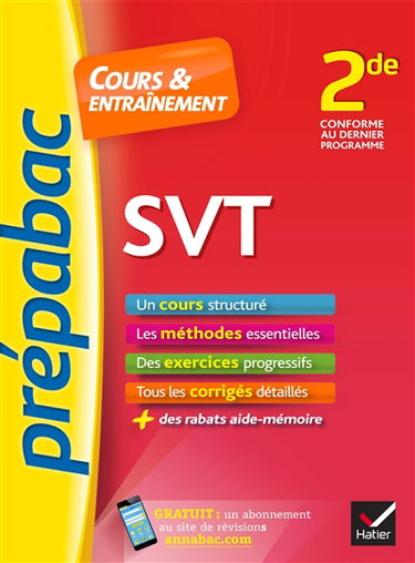 Sciences de la vie et de la Terre 2de : cours & entraînement