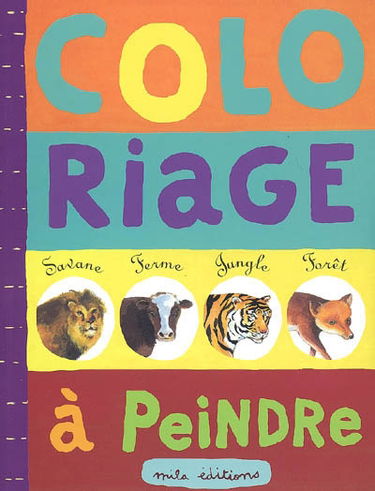Coloriage à peindre : savane, ferme, jungle, forêt