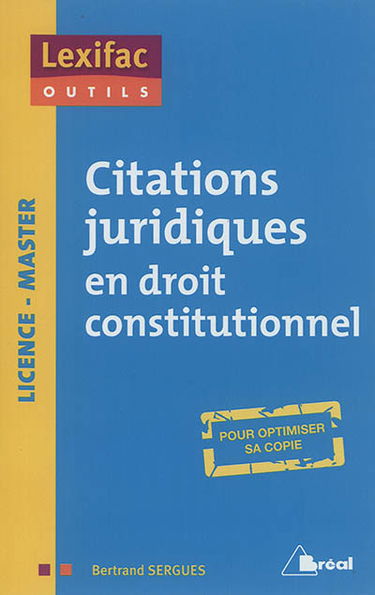 Citations juridiques en droit constitutionnel