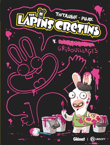 Couverture de The lapins crétins. Vol. 4. Gribouillages