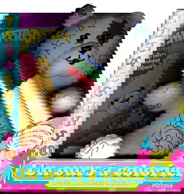 Peluche à colorier : ours