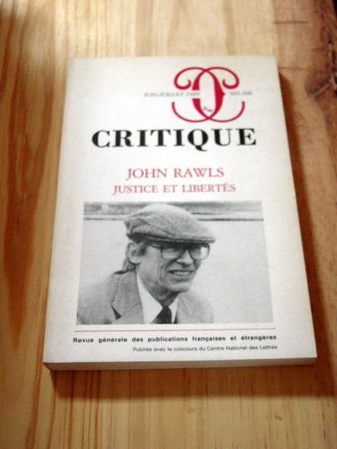Critique, n° 164. John Rawls : justice et libertés