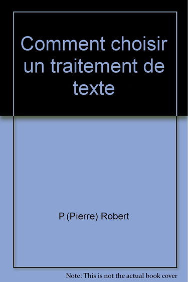 Comment choisir un traitement de texte