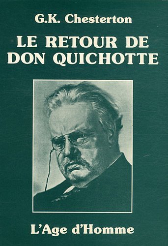 Couverture de Le Retour de Don Quichotte de Chesterton, Gilbert Keith (2000) Broché