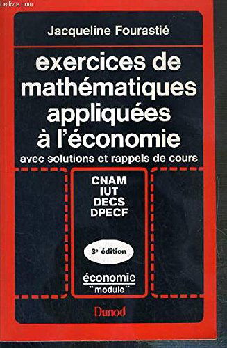 Exercices de mathématiques appliquées à l'économie