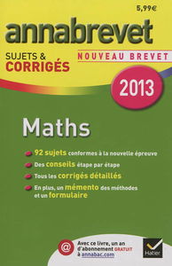 Maths : nouveau brevet 2013