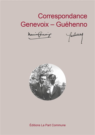 Couverture de Correspondance Genevoix-Guéhenno
