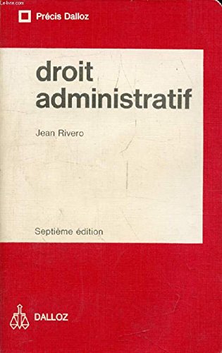 Couverture de Droit administratif