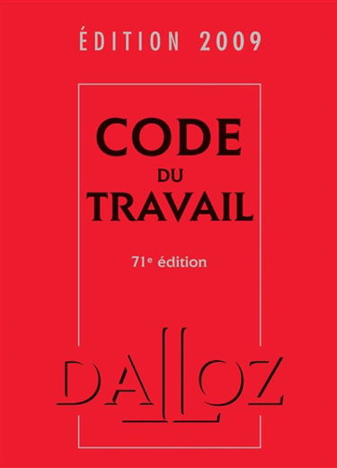Code du travail 2009