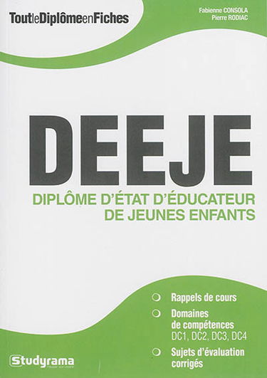 DEEJE, diplôme d'Etat d'éducateur de jeunes enfants