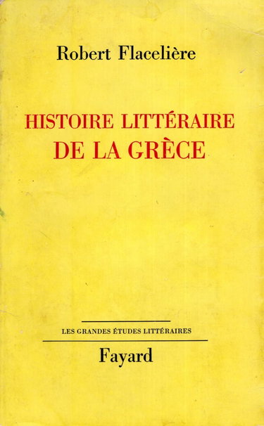Couverture de Histoire littéraire de la grèce.