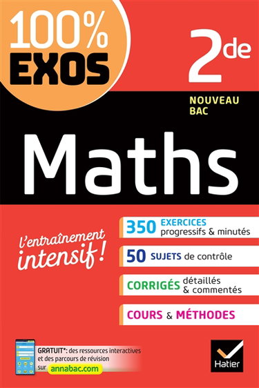Couverture de Maths 2de : nouveau bac par Laurent Darré