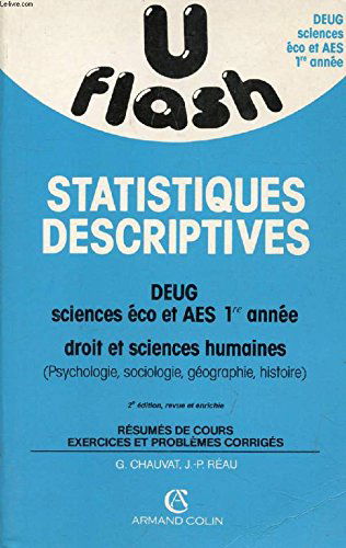 Statistiques descriptives : deug sciences éco et aes 1re annee droit et sciences humaines