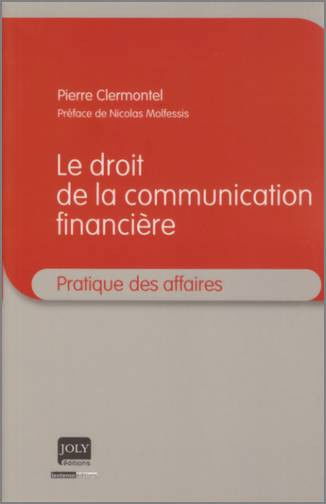 Le droit de la communication financière
