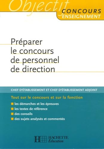 Préparer le concours de personnel de direction