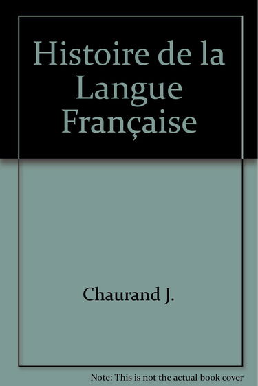 Histoire de la langue francaise
