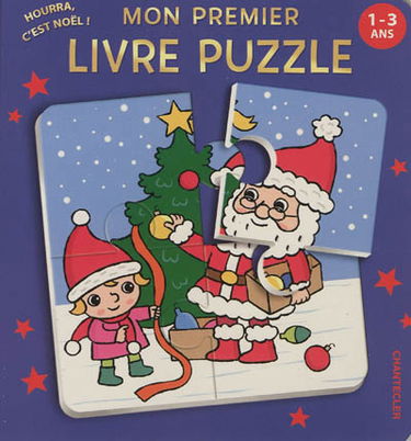 Mon premier livre puzzle : hourra, c'est Noël !