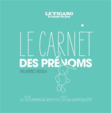 Couverture de Le carnet des prénoms : les 100 prénoms du carnet et les 100 qui auraient pu y être