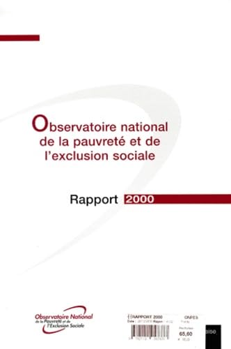Observatoire national de la pauvreté et de l'exclusion sociale : rapport 2000