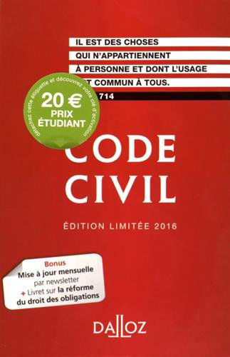 Code civil : Edition limitée