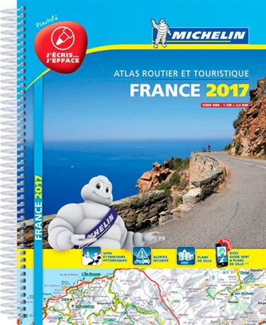 France 2017 : atlas routier et touristique : plastifié