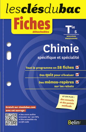 Chimie, spécifique et spécialité, terminale S : nouveau programme