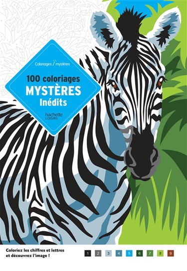 Couverture de 100 coloriages mystères inédits