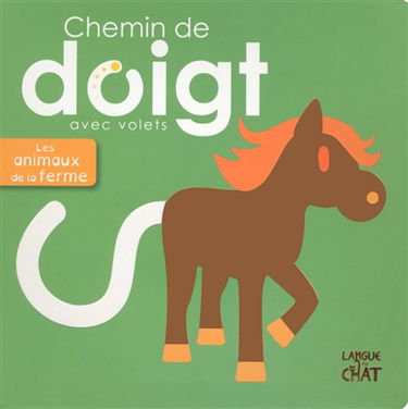 Chemin de doigt : avec volets. Les animaux de la ferme